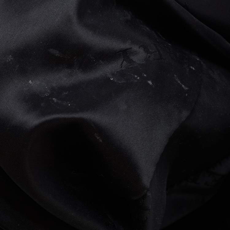 Pre Owned Burberry Black Leather Hobo