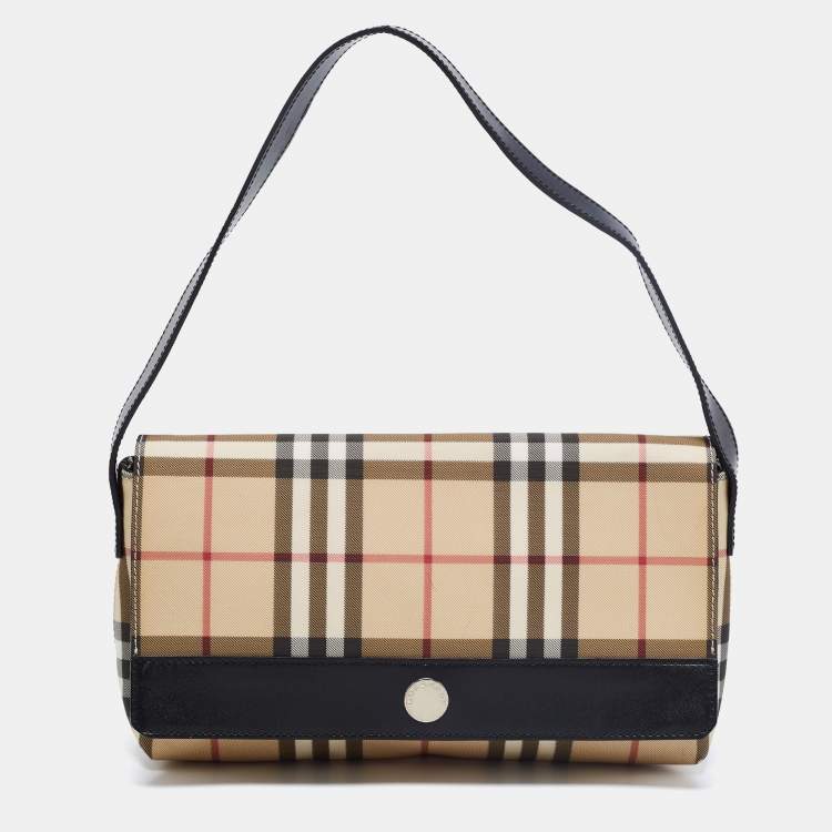 Authentic Burberry shoulder bag Nova Check Black