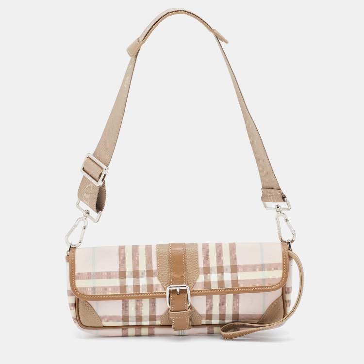 Burberry Pink/Brown House Check PVC Shoulder Bag Burberry | The Luxury  Closet