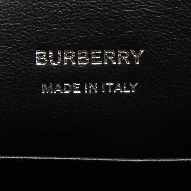 Pre Owned Burberry Black Leather Robin Crossbody Bag
