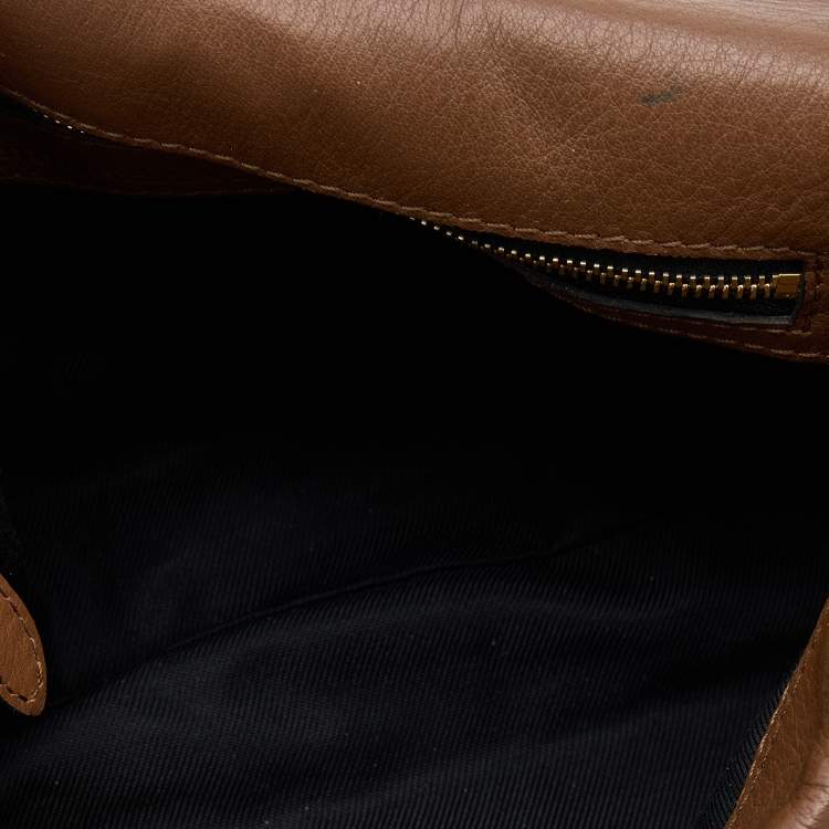 Pre Owned Burberry Beige/Brown Haymarket Check Canvas and Leather Crossbody Bag