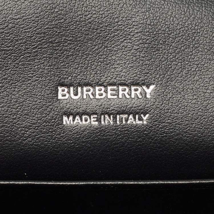 Pre Owned Burberry Black Leather Robin Crossbody Bag