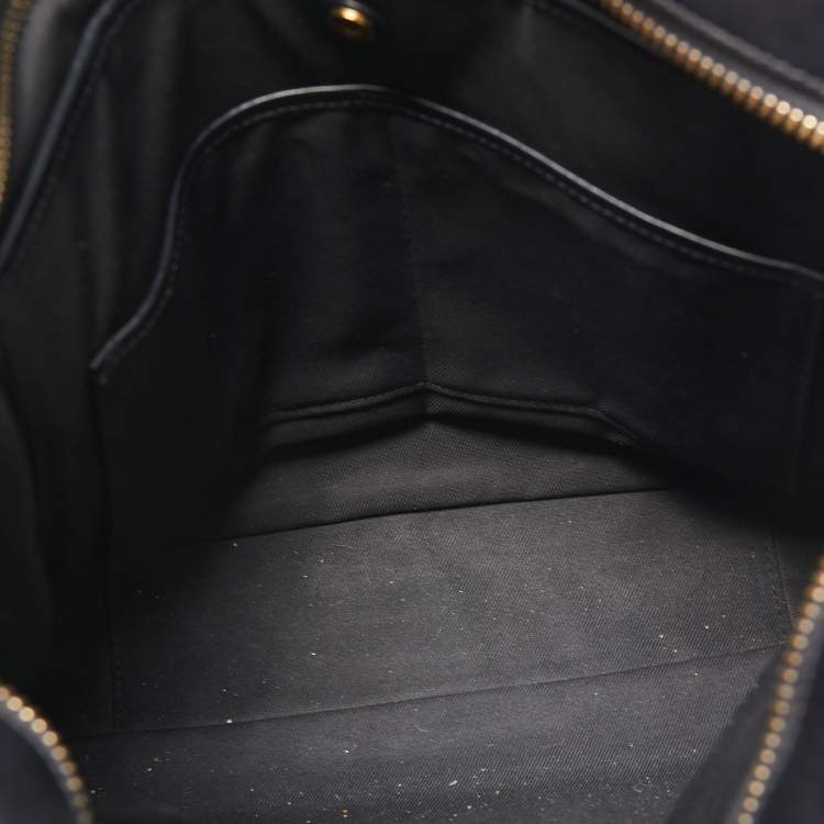 Pre Owned Burberry Brown/Black London Check Coated Canvas and Leather Shopper Tote