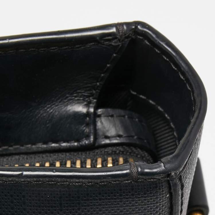 Pre Owned Burberry Brown/Black London Check Coated Canvas and Leather Shopper Tote