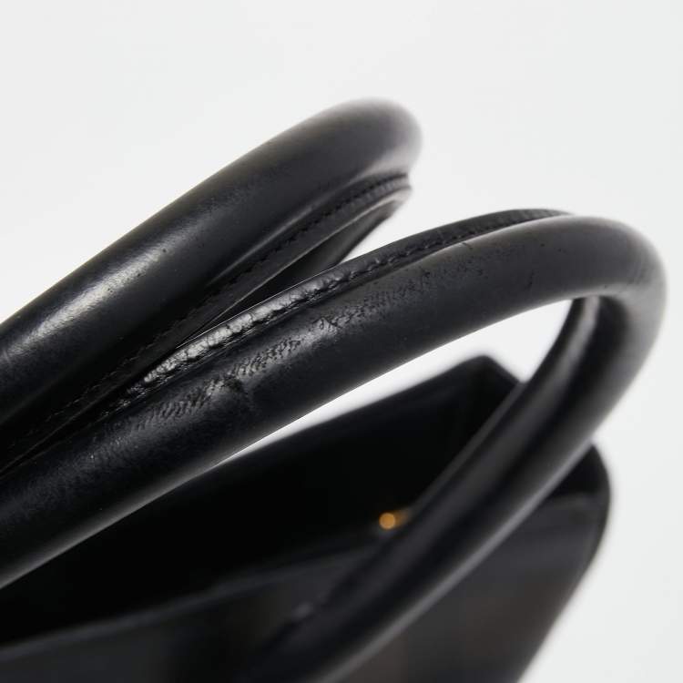 Pre Owned Burberry Brown/Black London Check Coated Canvas and Leather Shopper Tote