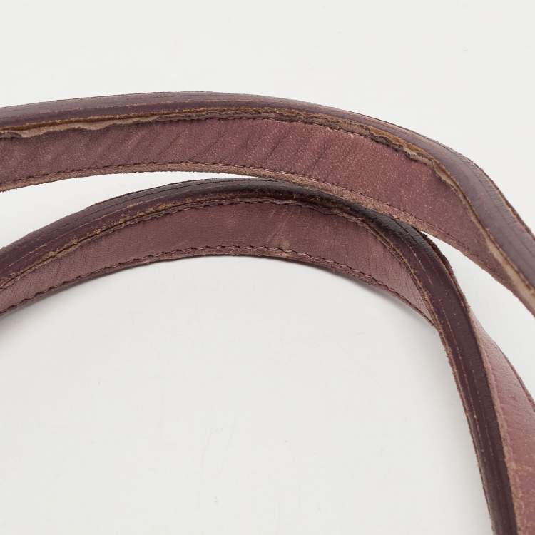 مملوكة مسبقًا Burberry Old Rose Leather Ruffled Leather Lowry Tote