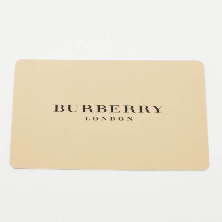 Pre Owned Burberry Burgundy/Beige Haymarket Check Fabric Hobo