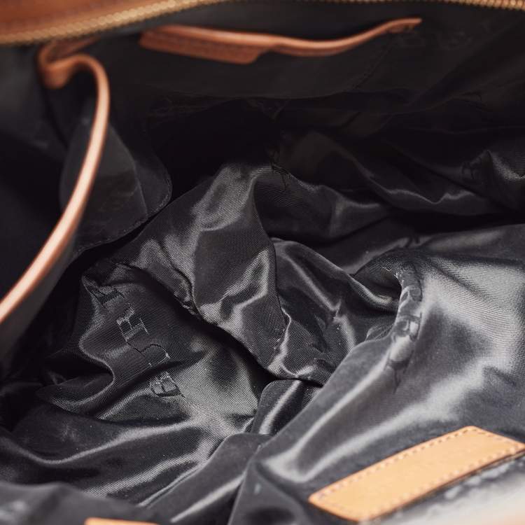 Pre Owned Burberry Brown Leather Small Bridle Dutton Hobo