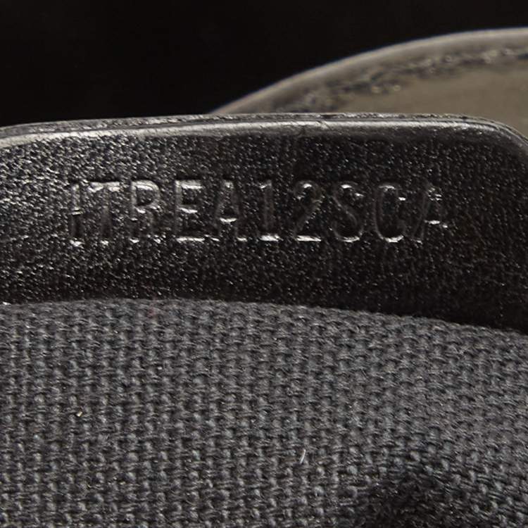 Pre Owned Burberry Black House Check Fabric and Leather Large Rowan Studded Tote