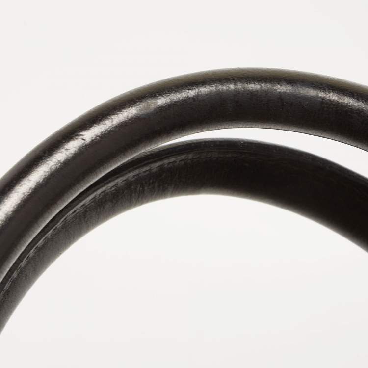 Pre Owned Burberry Black House Check Fabric and Leather Large Rowan Studded Tote