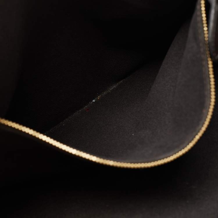 Pre Owned Burberry Beige/Dark Brown Haymarket Check Coated Canvas And Leather Multi Chain Tote