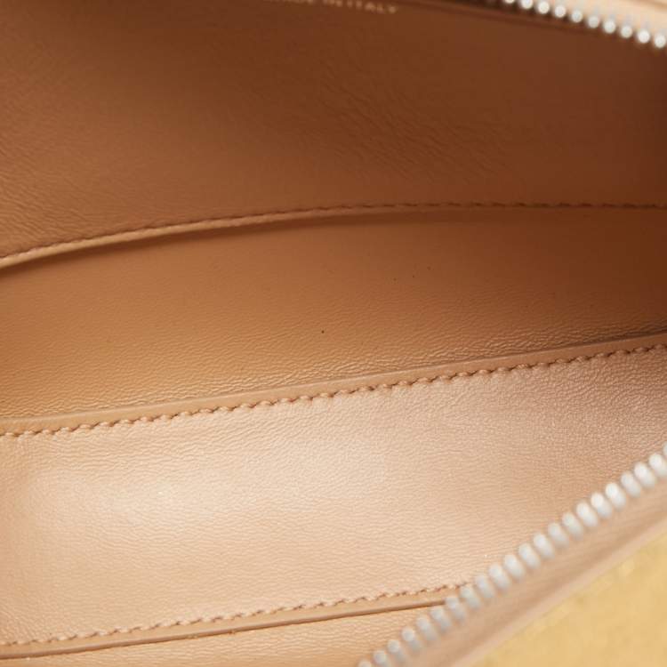 Pre Owned Burberry Gold Leather Mini Olympia Chain Bag