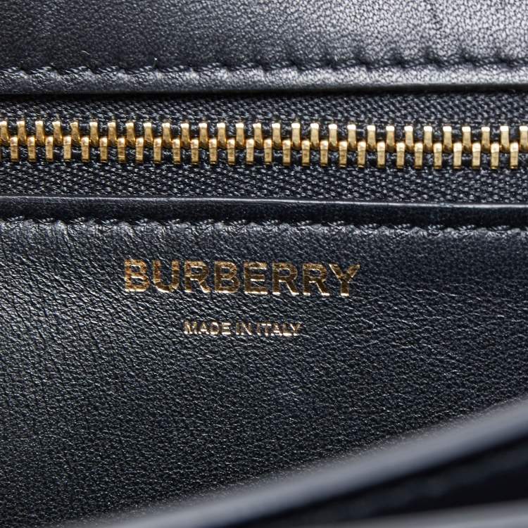 Pre Owned Burberry Multicolor Snake Print Leather Small TB Shoulder Bag