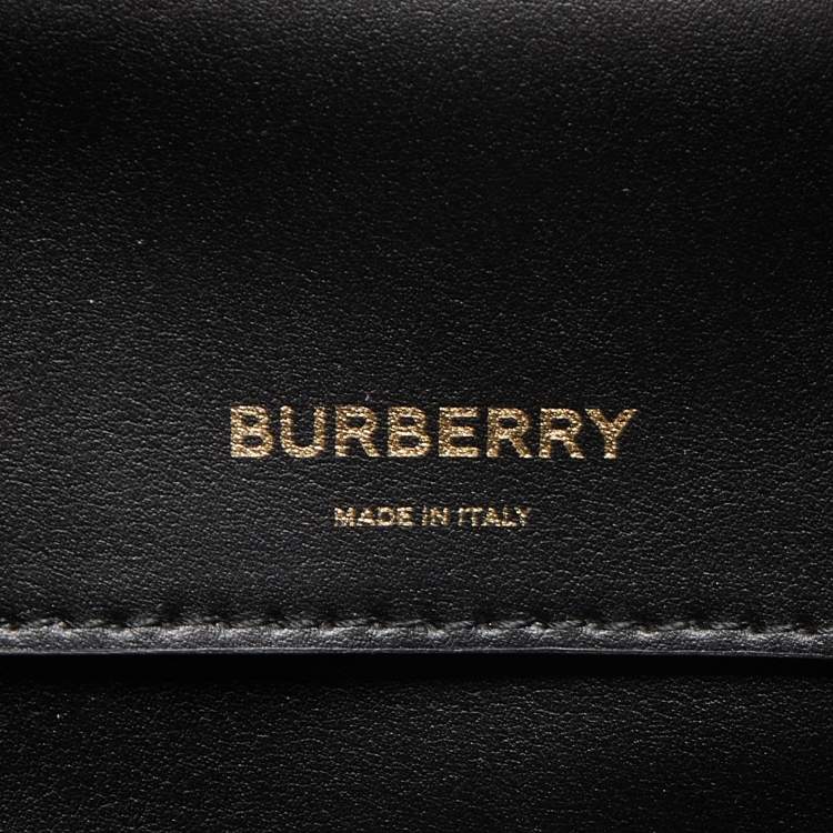 Pre Owned Burberry Multicolor TB Print Coated Canvas and Leather Cube Bucker Bag
