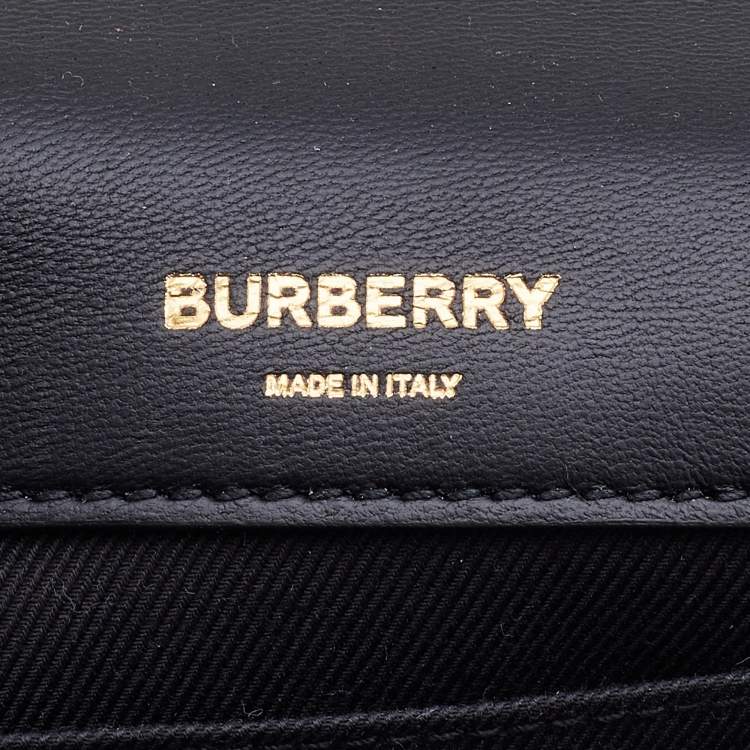 Pre Owned Burberry Black Quilted Leather Small Lola Shoulder Bag