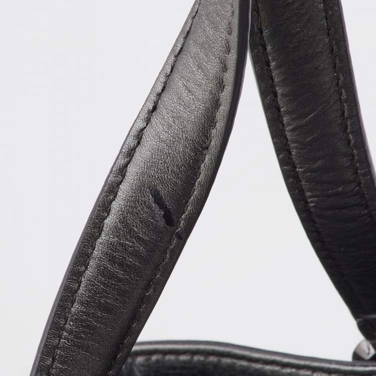 Pre Owned Burberry Metallic Grey Shimmer Nova Check Canvas and Leather Pilgrim Tote 