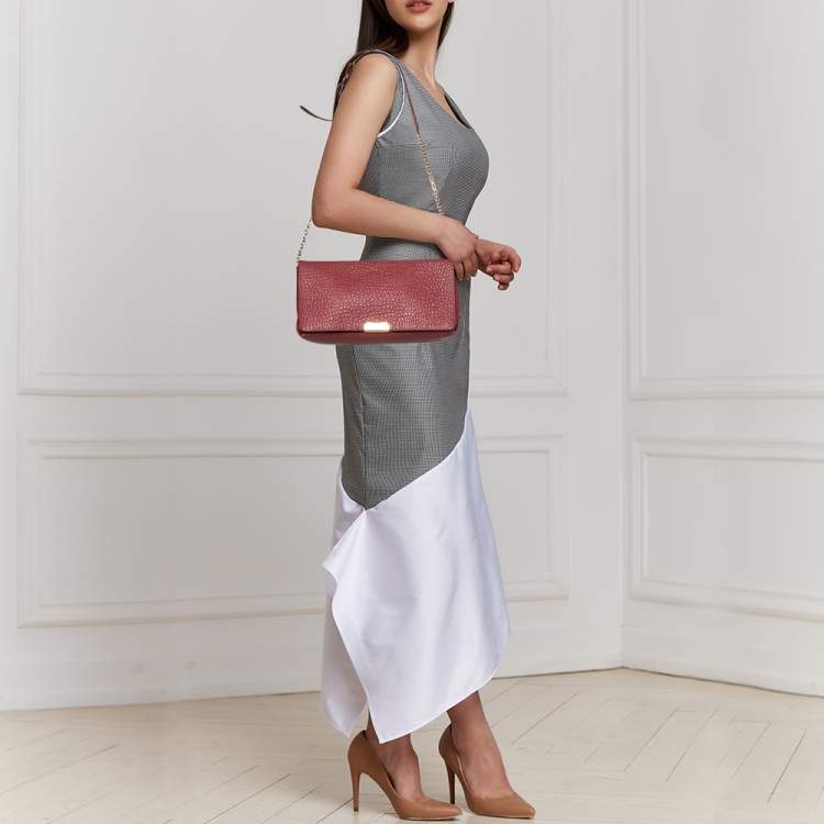 Pre Owned Burberry Pink Leather Mildenhall Shoulder Bag