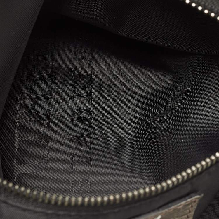 Pre Owned Burberry Metallic Laser Cut Leather Avondale Hobo