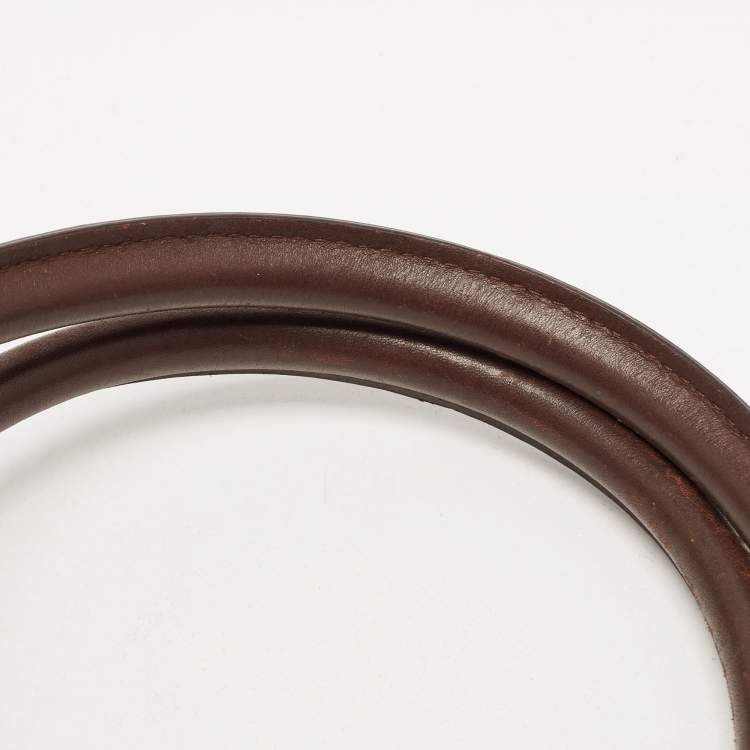 Pre Owned Burberry Dark Brown Smoke Check PVC Small Northfield Tote