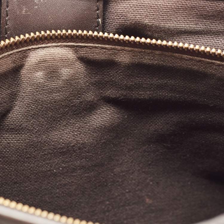 Pre Owned Burberry Beige Haymarket Check Coated Canvas and Leather Small Northfield Tote