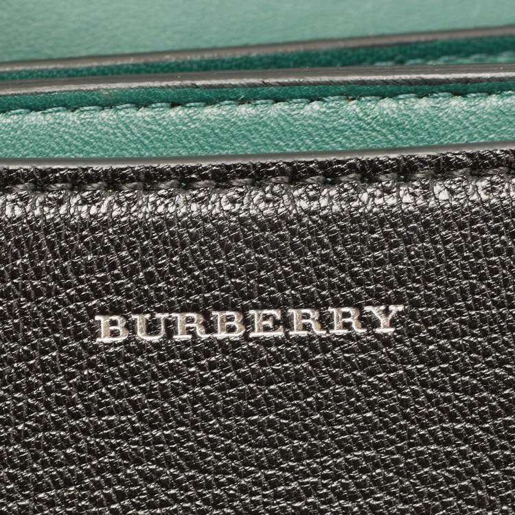 Pre Owned Burberry Black Leather Small D Ring Shoulder Bag