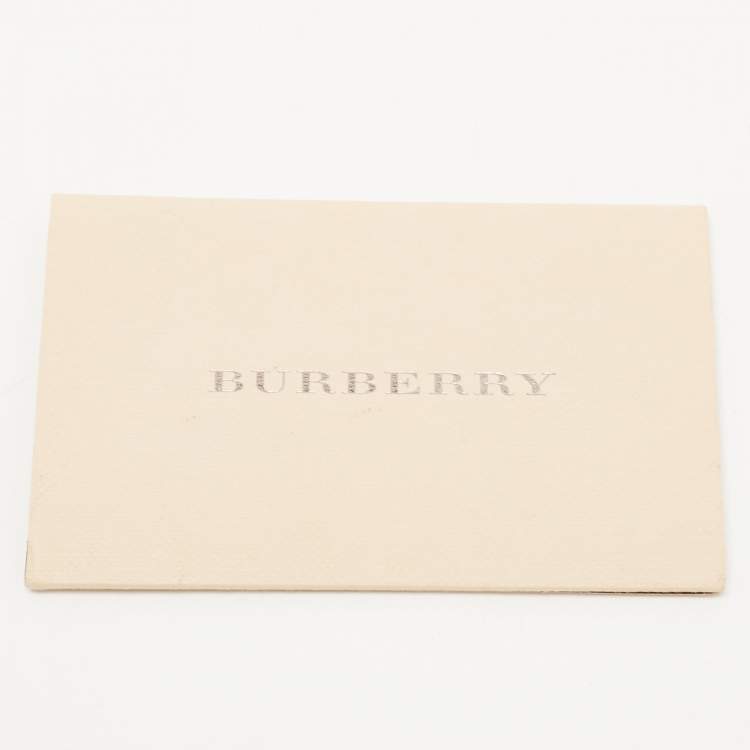 Pre Owned Burberry Black Beat Check Nylon and Patent Leather Hobo