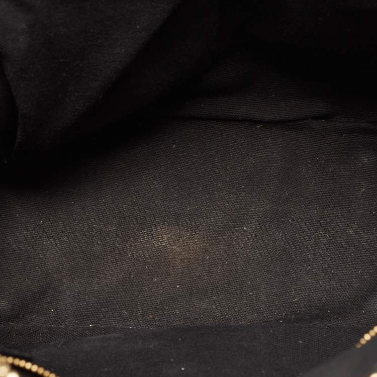 Pre Owned Burberry Green/Beige House Check Fabric and Leather Orchard Bowler Bag