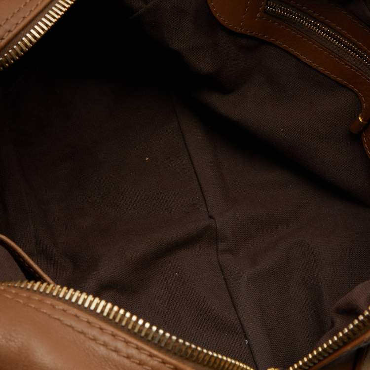 Pre Owned Burberry Beige House Check Canvas and Leather Ashbury Knight Bag