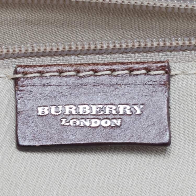Pre Owned Burberry Multicolor Floral Printed Canvas and Leather Kisslock Frame Chain Clutch