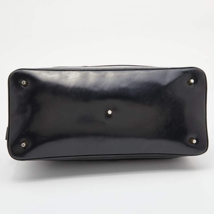 Pre Owned Burberry Black Nylon and Leather Westbury Satchel