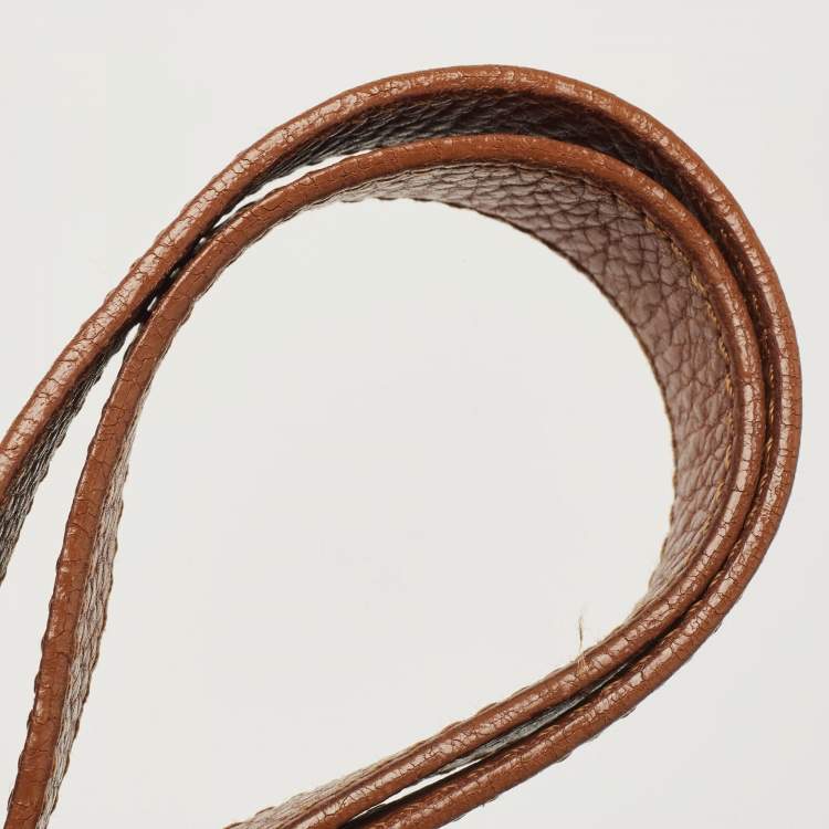 Pre Owned Burberry Prorsum Beige/Brown House Check Canvas and Leather Cinda Shoulder bag