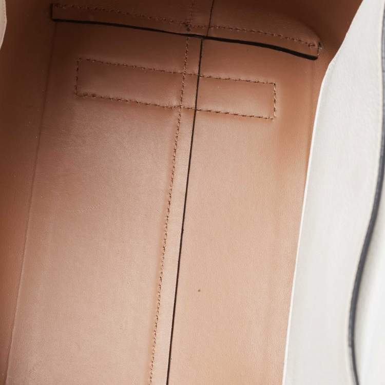 Pre Owned Burberry Tricolor Leather Small Marais Belt Tote