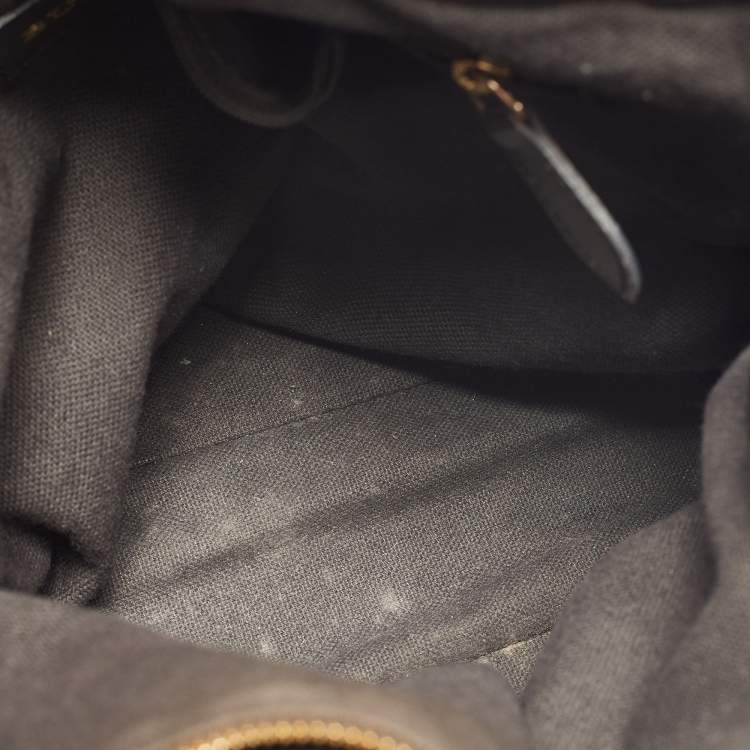 Pre Owned Burberry Beige/Brown Haymarket PVC and Leather Medium Golderton Tote