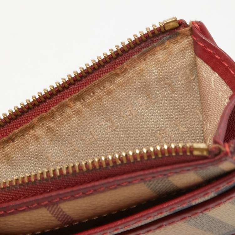 Genuine Vintage Leather Burberry Purse Wallet -  Israel