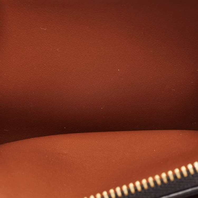 Pre Owned Burberry Black/Beige House Check PVC and Leather Allington Compact Wallet 