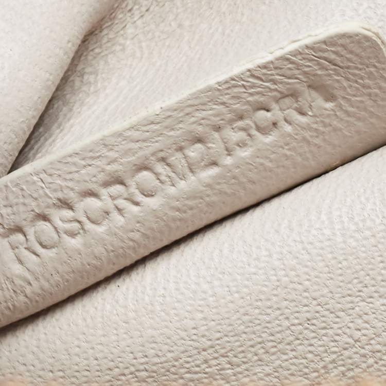 Pre Owned Burberry Peach Leather Canterbury Hobo