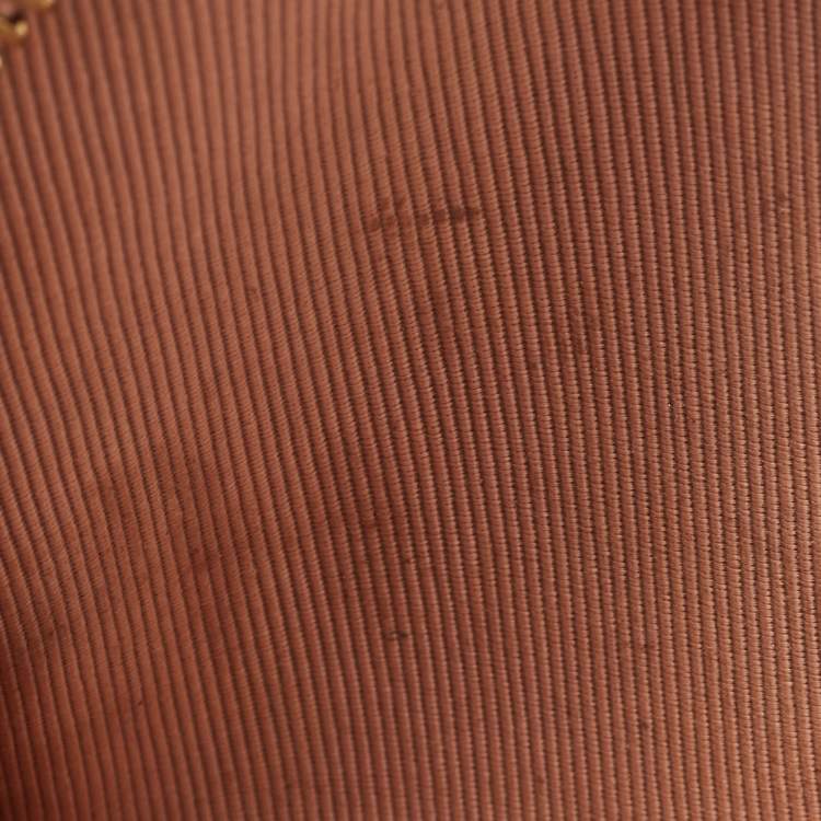 Pre Owned Burberry Beige/Pink 1983 Knight Check Canvas and Leather Link Camera Bag