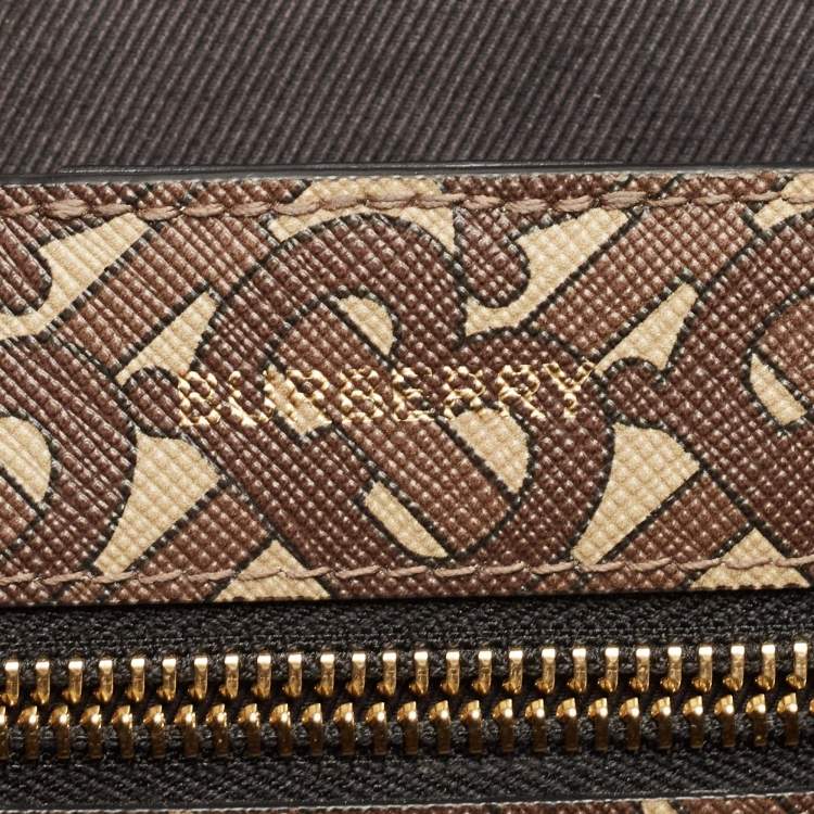 Pre Owned Burberry Black/Multicolor Monogram Stripe E-Canvas Portrait Tote