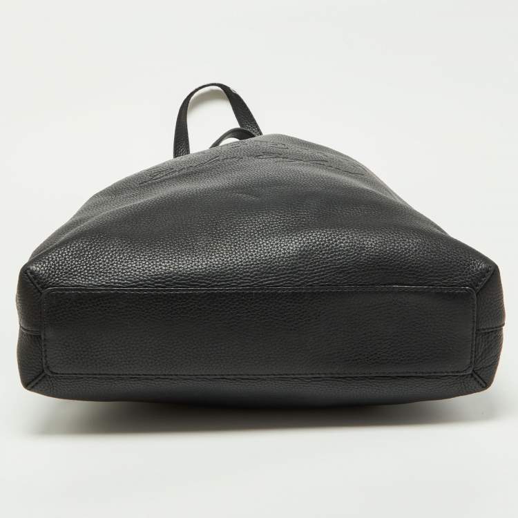 Pre Owned Burberry Black Leather Remington Shopper Tote