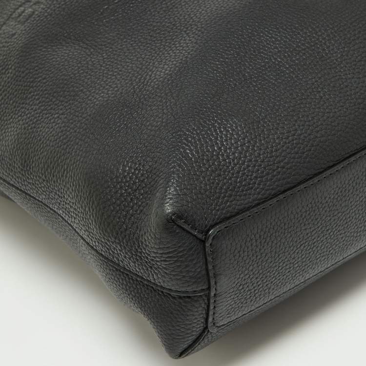 Pre Owned Burberry Black Leather Remington Shopper Tote