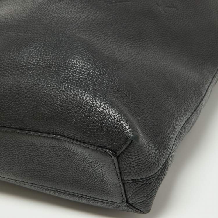 Pre Owned Burberry Black Leather Remington Shopper Tote