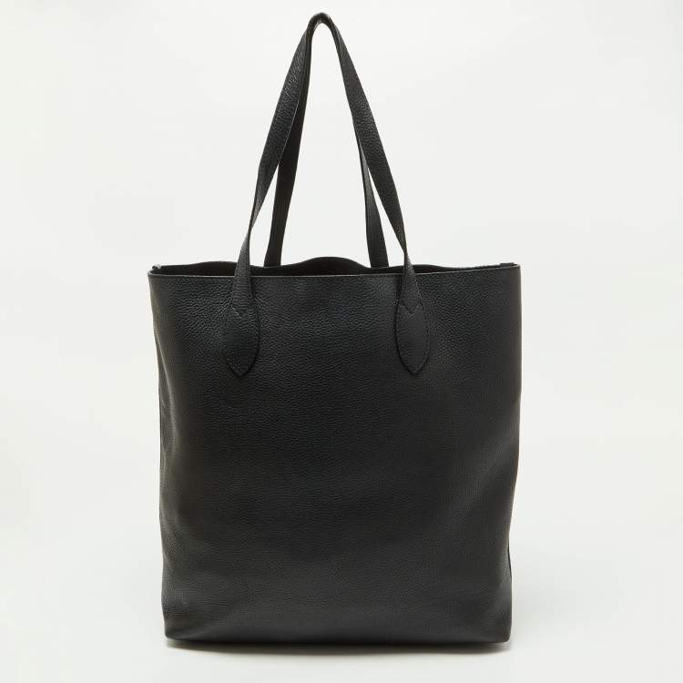 Pre Owned Burberry Black Leather Remington Shopper Tote