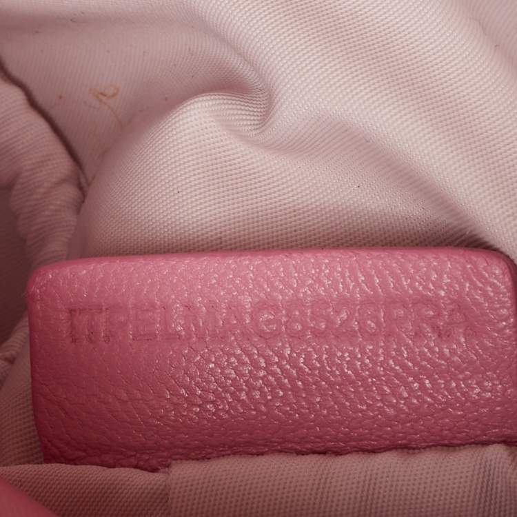 Pre Owned Burberry Pink Quilted Leather Mini Lola Camera Bag