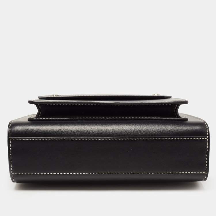 Pre Owned Burberry Black Leather Mini Pocket Tote