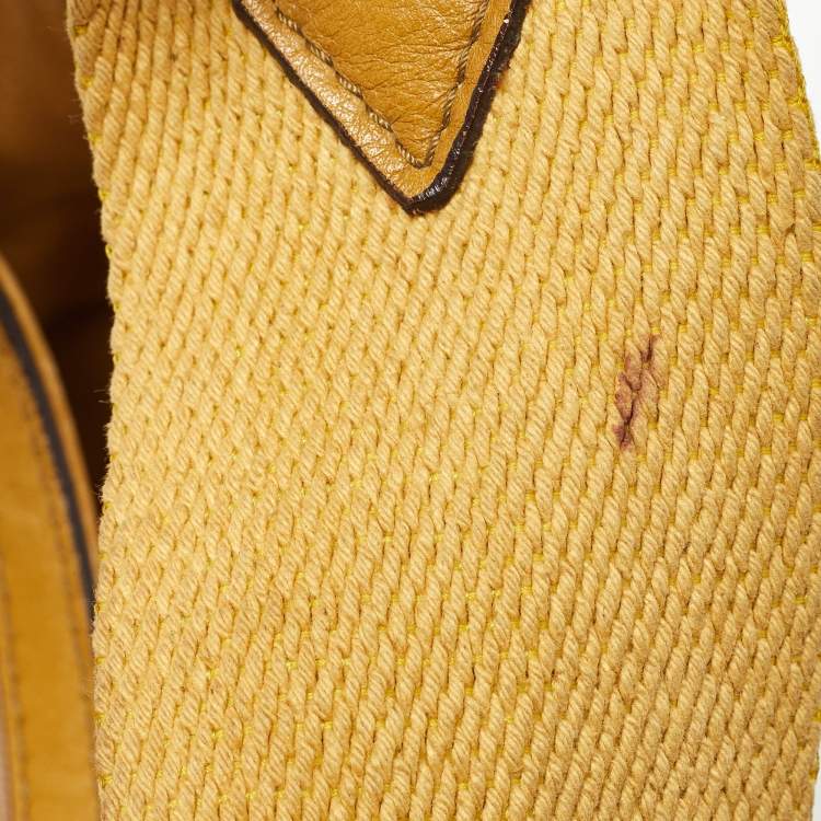 Pre Owned Burberry Beige Houe Check Canvas and Leather Aurelia Diaper Bag