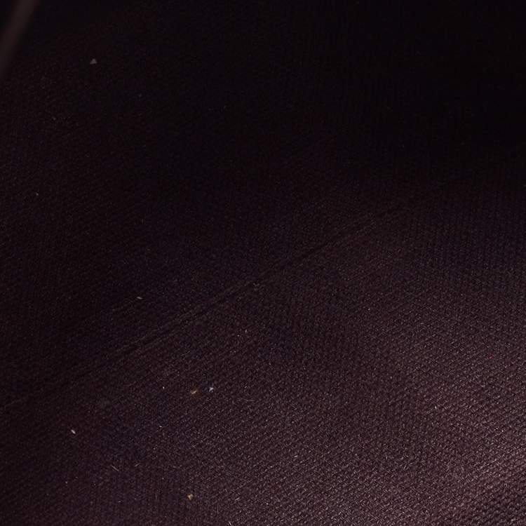 Pre Owned Burberry Black/Beige Haymarket Coated Canvas and Leather Alchester Bowler Bag