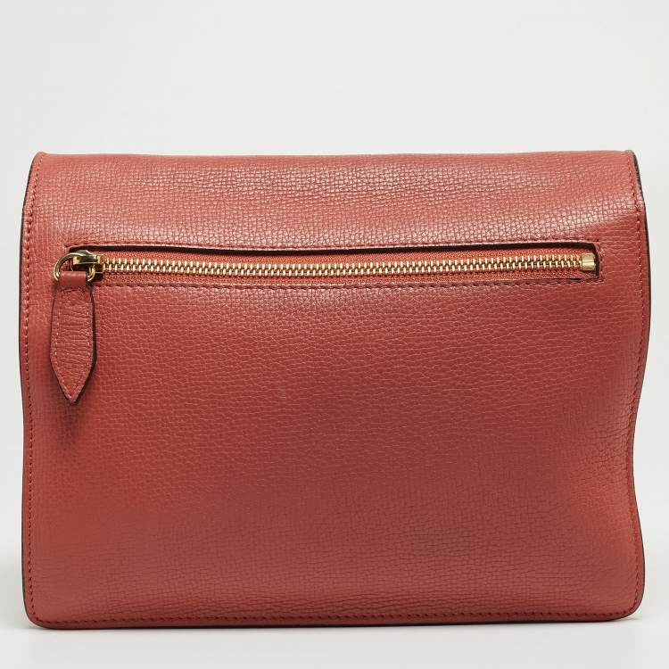 Pre Owned Burberry Pink/Beige House Check Canvas and Leather Macken Shoulder Bag