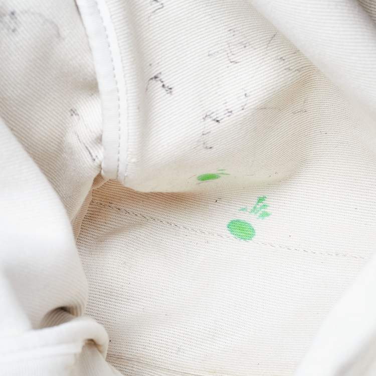 Pre Owned Burberry Green/Brown Check Canvas and Leather Canterbury Tote