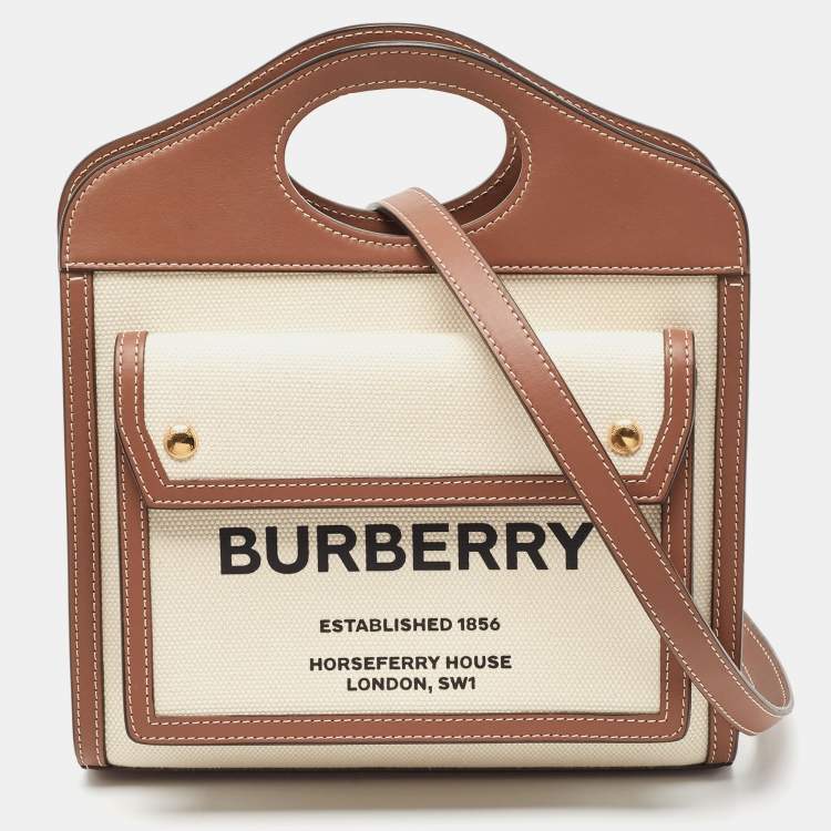 Burberry canvas clearance handbags