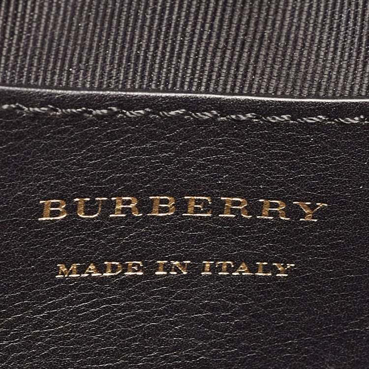 Pre Owned Burberry Beige/Black 1983 Knight Check Canvas and Leather Link Bum Belt Bag